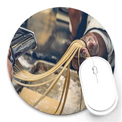 I Made Pasta! - Italian Food Round Mousepad by ConteMonfrey