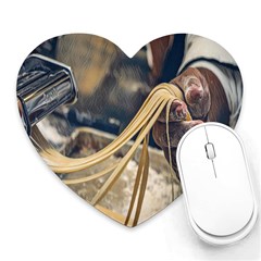 I Made Pasta! - Italian Food Heart Mousepad by ConteMonfrey