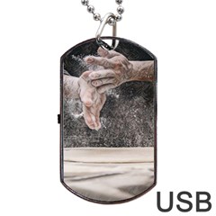 Let`s Make Pizza/bread Dog Tag Usb Flash (one Side)