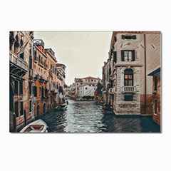 Water Way In Venice Postcard 4 x 6  (pkg Of 10) by ConteMonfrey