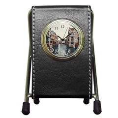 Water Way In Venice Pen Holder Desk Clock by ConteMonfrey