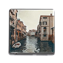 Water Way In Venice Memory Card Reader (square 5 Slot) by ConteMonfrey