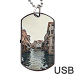 Water Way In Venice Dog Tag USB Flash (One Side) Front