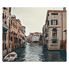 Water Way In Venice Double Sided Flano Blanket (small)  by ConteMonfrey