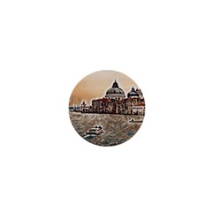 Boat In Venice San Mark`s Basilica - Italian Tour Vintage 1  Mini Magnets by ConteMonfrey