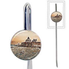 Boat In Venice San Mark`s Basilica - Italian Tour Vintage Book Mark by ConteMonfrey