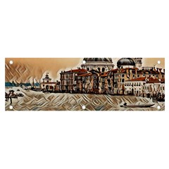 Boat In Venice San Mark`s Basilica - Italian Tour Vintage Banner And Sign 6  X 2  by ConteMonfrey