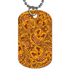 Halloween Background Halloween Texture October Dog Tag (one Side) by Wegoenart