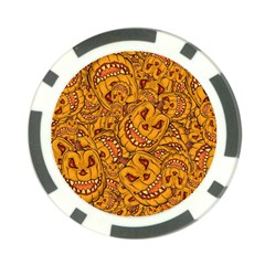 Halloween Background Halloween Texture October Poker Chip Card Guard by Wegoenart