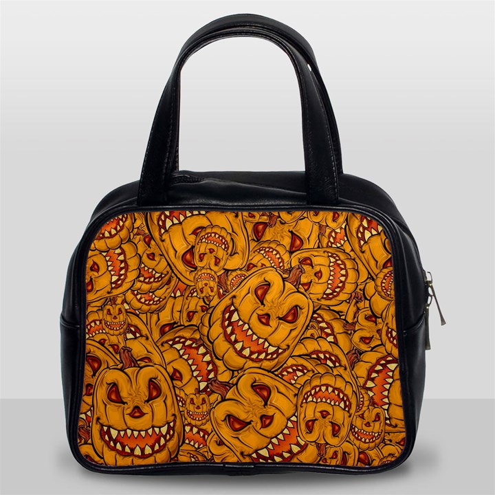 Halloween Background Halloween Texture October Classic Handbag (Two Sides)