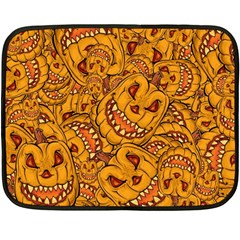 Halloween Background Halloween Texture October Fleece Blanket (mini) by Wegoenart