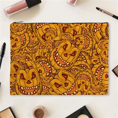 Halloween Background Halloween Texture October Cosmetic Bag (xl) by Wegoenart