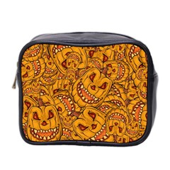 Halloween Background Halloween Texture October Mini Toiletries Bag (two Sides) by Wegoenart