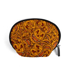 Halloween Background Halloween Texture October Accessory Pouch (small) by Wegoenart