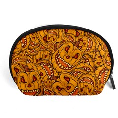 Halloween Background Halloween Texture October Accessory Pouch (large) by Wegoenart