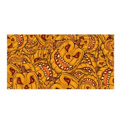 Halloween Background Halloween Texture October Satin Wrap 35  X 70  by Wegoenart