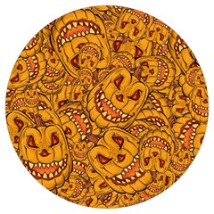 Halloween Background Halloween Texture October Round Trivet by Wegoenart