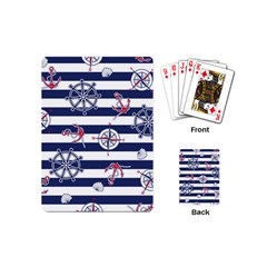 Seamless Marine Pattern Playing Cards Single Design (mini)