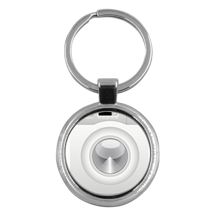 Washing Machine Cartoon Drawing Vector Key Chain (Round)