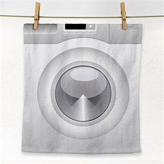 Washing Machine Cartoon Drawing Vector Face Towel by Jancukart