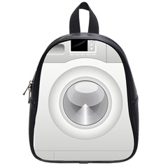 Washing Machine Cartoon Drawing Vector School Bag (small) by Jancukart