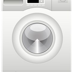 Washing Machine Cartoon Drawing Vector Play Mat (square)