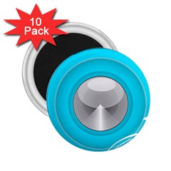 Blue Washing Machine, Electronics 2 25  Magnets (10 Pack)  by Jancukart