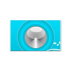 Blue Washing Machine, Electronics Sticker Rectangular (100 Pack)