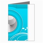 Blue Washing Machine, Electronics Greeting Card Left