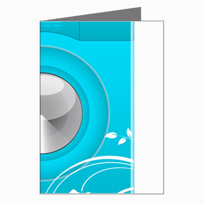 Blue Washing Machine, Electronics Greeting Card