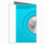 Blue Washing Machine, Electronics Greeting Card Right