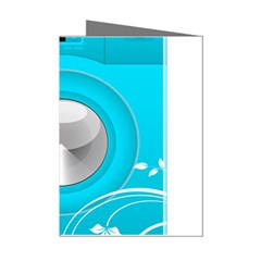 Blue Washing Machine, Electronics Mini Greeting Cards (pkg Of 8) by Jancukart