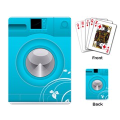 Blue Washing Machine, Electronics Playing Cards Single Design (rectangle)