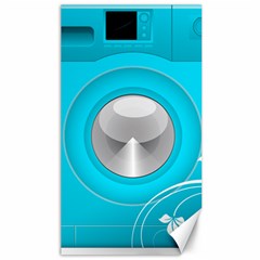 Blue Washing Machine, Electronics Canvas 40  X 72  by Jancukart