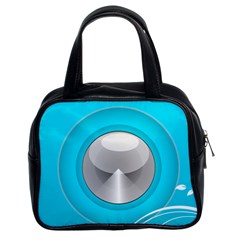 Blue Washing Machine, Electronics Classic Handbag (two Sides) by Jancukart