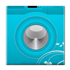 Blue Washing Machine, Electronics Face Towel by Jancukart