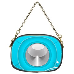 Blue Washing Machine, Electronics Chain Purse (one Side) by Jancukart