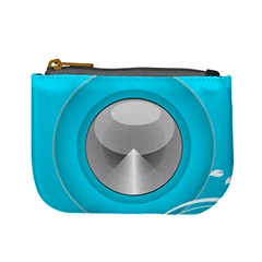 Blue Washing Machine, Electronics Mini Coin Purse by Jancukart