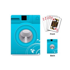 Blue Washing Machine, Electronics Playing Cards Single Design (mini)