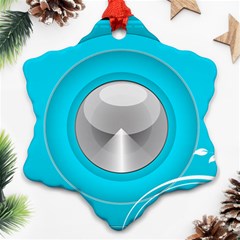 Blue Washing Machine, Electronics Ornament (snowflake)