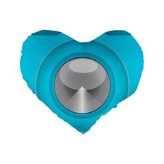 Blue Washing Machine, Electronics Standard 16  Premium Heart Shape Cushions