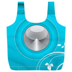 Blue Washing Machine, Electronics Full Print Recycle Bag (xxl) by Jancukart