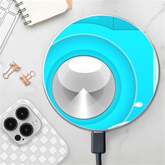 Blue Washing Machine, Electronics Wireless Charger by Jancukart