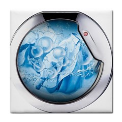 Silver Framed Washing Machine Animated Tile Coaster