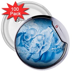 Silver Framed Washing Machine Animated 3  Buttons (100 Pack) 