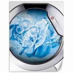 Silver Framed Washing Machine Animated Canvas 12  X 16 