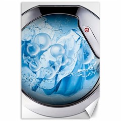 Silver Framed Washing Machine Animated Canvas 24  X 36 