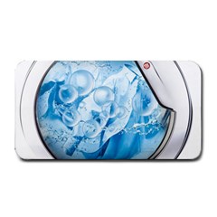 Silver Framed Washing Machine Animated Medium Bar Mat by Jancukart