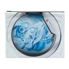 Silver Framed Washing Machine Animated Cosmetic Bag (xl) by Jancukart