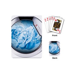 Silver Framed Washing Machine Animated Playing Cards Single Design (mini) by Jancukart